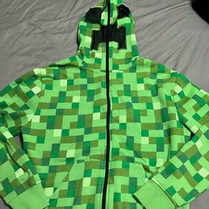 minecraft creeper hoodie